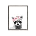 Picture of Flower Crown Raccoon _GroupedProduct_Rectangle_Portrait_Mini_ _GroupedProduct_Rectangle_Portrait_Framed_Matted_