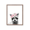 Picture of Flower Crown Raccoon _GroupedProduct_Rectangle_Portrait_Mini_ _GroupedProduct_Rectangle_Portrait_Framed_Matted_