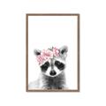 Picture of Flower Crown Raccoon _GroupedProduct_Rectangle_Portrait_Mini_ _GroupedProduct_Rectangle_Portrait_Framed_Matted_