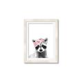 Picture of Flower Crown Raccoon _GroupedProduct_Rectangle_Portrait_Mini_ _GroupedProduct_Rectangle_Portrait_Framed_Matted_