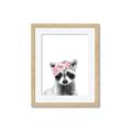 Picture of Flower Crown Raccoon _GroupedProduct_Rectangle_Portrait_Mini_ _GroupedProduct_Rectangle_Portrait_Framed_Matted_