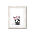 Picture of Flower Crown Raccoon _GroupedProduct_Rectangle_Portrait_Mini_ _GroupedProduct_Rectangle_Portrait_Framed_Matted_