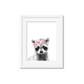 Picture of Flower Crown Raccoon _GroupedProduct_Rectangle_Portrait_Mini_ _GroupedProduct_Rectangle_Portrait_Framed_Matted_