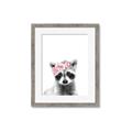 Picture of Flower Crown Raccoon _GroupedProduct_Rectangle_Portrait_Mini_ _GroupedProduct_Rectangle_Portrait_Framed_Matted_