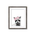 Picture of Flower Crown Raccoon _GroupedProduct_Rectangle_Portrait_Mini_ _GroupedProduct_Rectangle_Portrait_Framed_Matted_