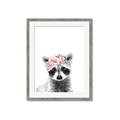 Picture of Flower Crown Raccoon _GroupedProduct_Rectangle_Portrait_Mini_ _GroupedProduct_Rectangle_Portrait_Framed_Matted_