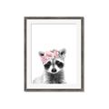 Picture of Flower Crown Raccoon _GroupedProduct_Rectangle_Portrait_Mini_ _GroupedProduct_Rectangle_Portrait_Framed_Matted_