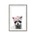 Picture of Flower Crown Raccoon _GroupedProduct_Rectangle_Portrait_Mini_ _GroupedProduct_Rectangle_Portrait_Framed_Matted_