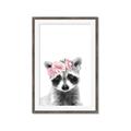 Picture of Flower Crown Raccoon _GroupedProduct_Rectangle_Portrait_Mini_ _GroupedProduct_Rectangle_Portrait_Framed_Matted_