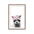 Picture of Flower Crown Raccoon _GroupedProduct_Rectangle_Portrait_Mini_ _GroupedProduct_Rectangle_Portrait_Framed_Matted_