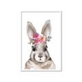 Picture of Floral Top Bunny _GroupedProduct_Rectangle_Portrait_Mini_ _GroupedProduct_Rectangle_Portrait_Framed_Matted_
