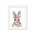 Picture of Floral Top Bunny _GroupedProduct_Rectangle_Portrait_Mini_ _GroupedProduct_Rectangle_Portrait_Framed_Matted_
