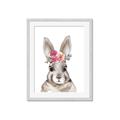 Picture of Floral Top Bunny _GroupedProduct_Rectangle_Portrait_Mini_ _GroupedProduct_Rectangle_Portrait_Framed_Matted_