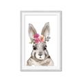 Picture of Floral Top Bunny _GroupedProduct_Rectangle_Portrait_Mini_ _GroupedProduct_Rectangle_Portrait_Framed_Matted_
