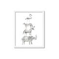 Picture of Stacked Animals I   _GroupedProduct_Rectangle_Portrait_Mini_ _GroupedProduct_Rectangle_Portrait_Framed_Matted_