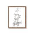 Picture of Stacked Animals I   _GroupedProduct_Rectangle_Portrait_Mini_ _GroupedProduct_Rectangle_Portrait_Framed_Matted_