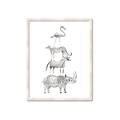 Picture of Stacked Animals I   _GroupedProduct_Rectangle_Portrait_Mini_ _GroupedProduct_Rectangle_Portrait_Framed_Matted_