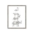 Picture of Stacked Animals I   _GroupedProduct_Rectangle_Portrait_Mini_ _GroupedProduct_Rectangle_Portrait_Framed_Matted_