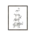 Picture of Stacked Animals I   _GroupedProduct_Rectangle_Portrait_Mini_ _GroupedProduct_Rectangle_Portrait_Framed_Matted_