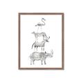 Picture of Stacked Animals I   _GroupedProduct_Rectangle_Portrait_Mini_ _GroupedProduct_Rectangle_Portrait_Framed_Matted_
