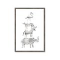 Picture of Stacked Animals I   _GroupedProduct_Rectangle_Portrait_Mini_ _GroupedProduct_Rectangle_Portrait_Framed_Matted_