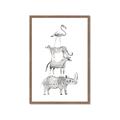 Picture of Stacked Animals I   _GroupedProduct_Rectangle_Portrait_Mini_ _GroupedProduct_Rectangle_Portrait_Framed_Matted_
