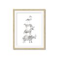Picture of Stacked Animals I   _GroupedProduct_Rectangle_Portrait_Mini_ _GroupedProduct_Rectangle_Portrait_Framed_Matted_