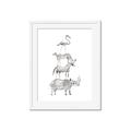 Picture of Stacked Animals I   _GroupedProduct_Rectangle_Portrait_Mini_ _GroupedProduct_Rectangle_Portrait_Framed_Matted_