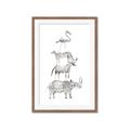 Picture of Stacked Animals I   _GroupedProduct_Rectangle_Portrait_Mini_ _GroupedProduct_Rectangle_Portrait_Framed_Matted_