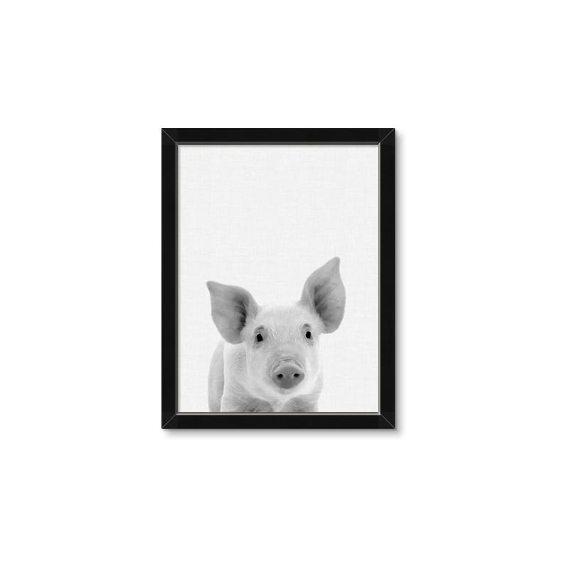 Picture of Farmhouse Pig _GroupedProduct_Rectangle_Portrait_Mini_ _GroupedProduct_Rectangle_Portrait_Framed_Matted_