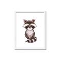 Picture of Small Raccoon _GroupedProduct_Rectangle_Portrait_Mini_ _GroupedProduct_Rectangle_Portrait_Framed_Matted_