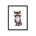 Picture of Small Raccoon _GroupedProduct_Rectangle_Portrait_Mini_ _GroupedProduct_Rectangle_Portrait_Framed_Matted_