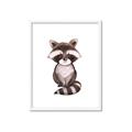 Picture of Small Raccoon _GroupedProduct_Rectangle_Portrait_Mini_ _GroupedProduct_Rectangle_Portrait_Framed_Matted_