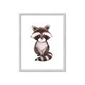 Picture of Small Raccoon _GroupedProduct_Rectangle_Portrait_Mini_ _GroupedProduct_Rectangle_Portrait_Framed_Matted_