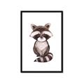 Picture of Small Raccoon _GroupedProduct_Rectangle_Portrait_Mini_ _GroupedProduct_Rectangle_Portrait_Framed_Matted_