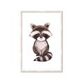 Picture of Small Raccoon _GroupedProduct_Rectangle_Portrait_Mini_ _GroupedProduct_Rectangle_Portrait_Framed_Matted_