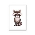 Picture of Small Raccoon _GroupedProduct_Rectangle_Portrait_Mini_ _GroupedProduct_Rectangle_Portrait_Framed_Matted_