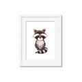 Picture of Small Raccoon _GroupedProduct_Rectangle_Portrait_Mini_ _GroupedProduct_Rectangle_Portrait_Framed_Matted_