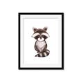 Picture of Small Raccoon _GroupedProduct_Rectangle_Portrait_Mini_ _GroupedProduct_Rectangle_Portrait_Framed_Matted_