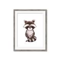 Picture of Small Raccoon _GroupedProduct_Rectangle_Portrait_Mini_ _GroupedProduct_Rectangle_Portrait_Framed_Matted_