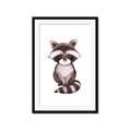 Picture of Small Raccoon _GroupedProduct_Rectangle_Portrait_Mini_ _GroupedProduct_Rectangle_Portrait_Framed_Matted_