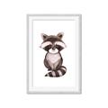 Picture of Small Raccoon _GroupedProduct_Rectangle_Portrait_Mini_ _GroupedProduct_Rectangle_Portrait_Framed_Matted_