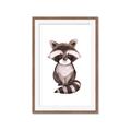 Picture of Small Raccoon _GroupedProduct_Rectangle_Portrait_Mini_ _GroupedProduct_Rectangle_Portrait_Framed_Matted_