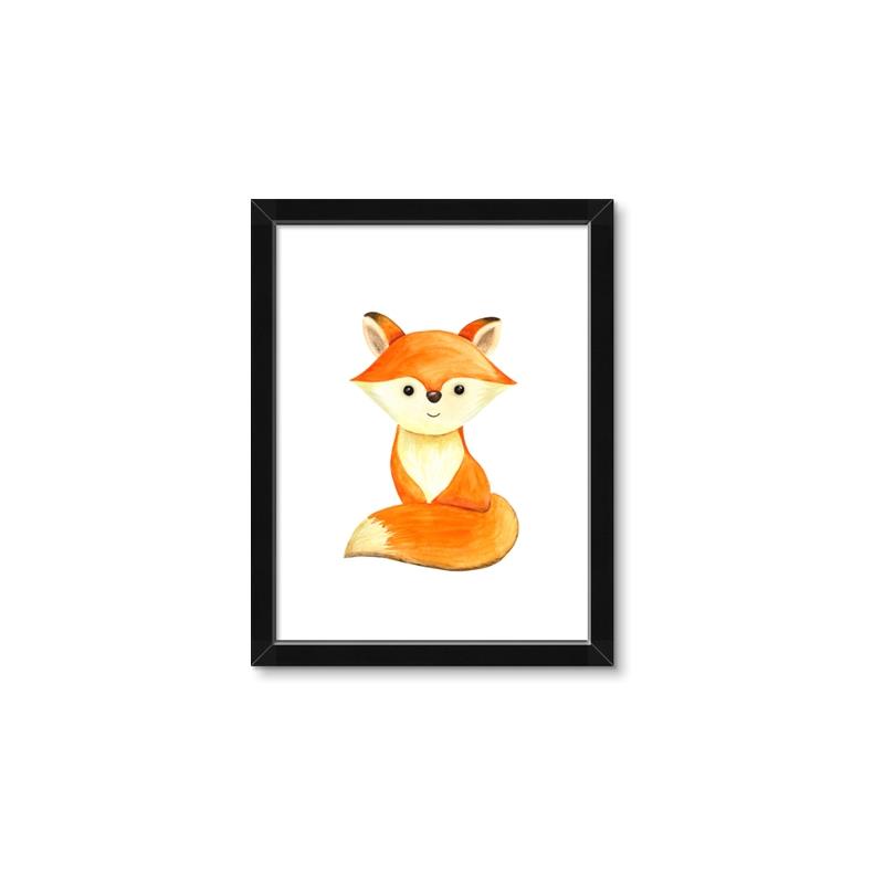 Picture of Small Fox _GroupedProduct_Rectangle_Portrait_Mini_ _GroupedProduct_Rectangle_Portrait_Framed_Matted_