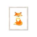 Picture of Small Fox _GroupedProduct_Rectangle_Portrait_Mini_ _GroupedProduct_Rectangle_Portrait_Framed_Matted_