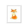 Picture of Small Fox _GroupedProduct_Rectangle_Portrait_Mini_ _GroupedProduct_Rectangle_Portrait_Framed_Matted_