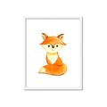 Picture of Small Fox _GroupedProduct_Rectangle_Portrait_Mini_ _GroupedProduct_Rectangle_Portrait_Framed_Matted_