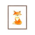 Picture of Small Fox _GroupedProduct_Rectangle_Portrait_Mini_ _GroupedProduct_Rectangle_Portrait_Framed_Matted_