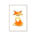 Picture of Small Fox _GroupedProduct_Rectangle_Portrait_Mini_ _GroupedProduct_Rectangle_Portrait_Framed_Matted_