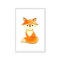 Picture of Small Fox _GroupedProduct_Rectangle_Portrait_Mini_ _GroupedProduct_Rectangle_Portrait_Framed_Matted_